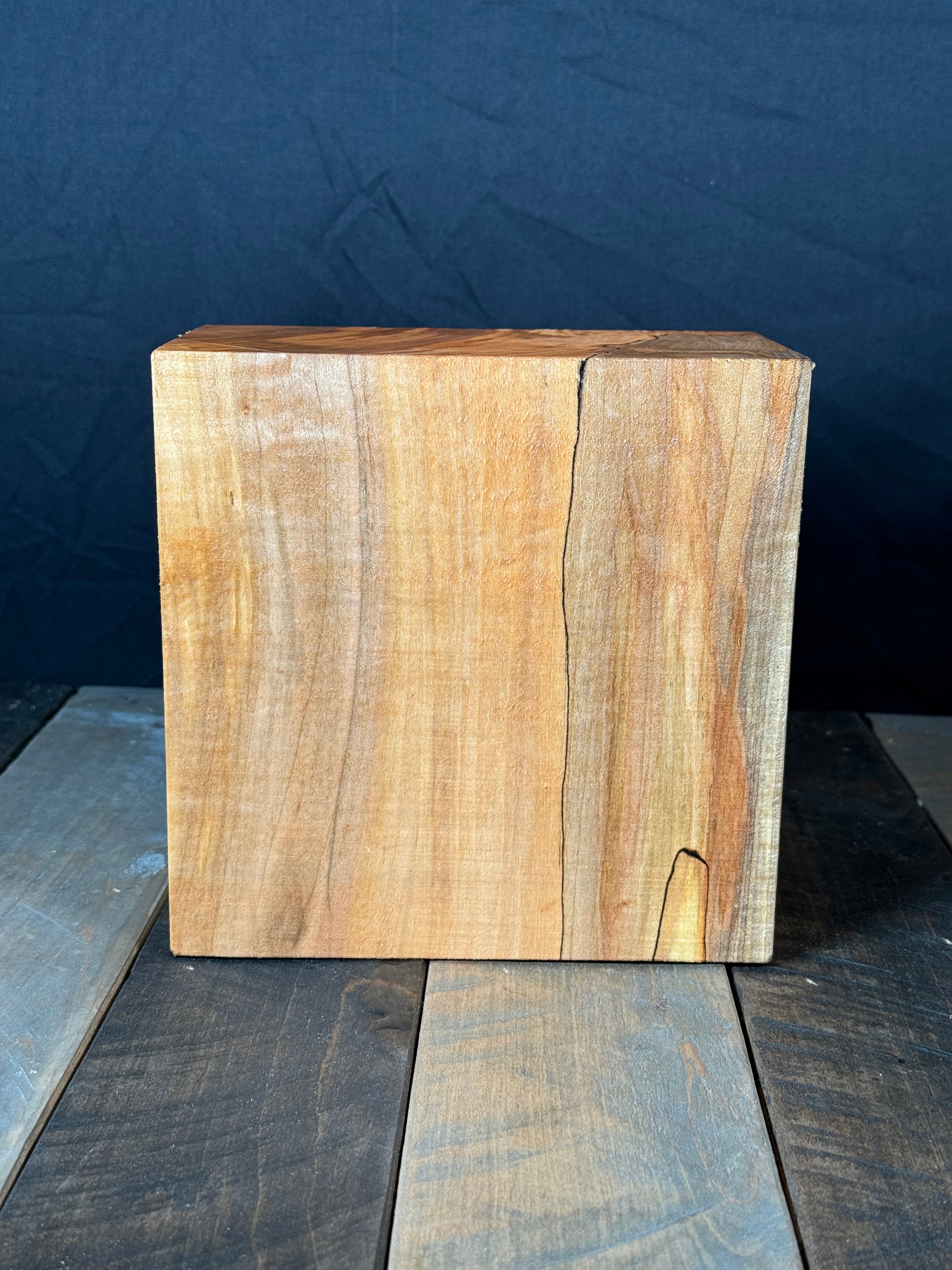 8”x8”x4” Brown Maple Turning Blank
