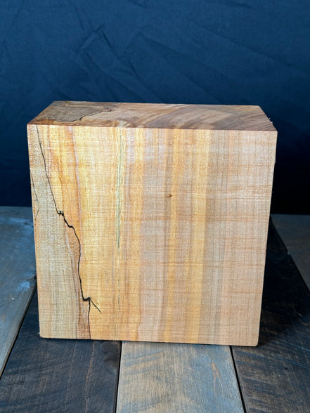 8”x8”x4” Brown Maple Turning Blank