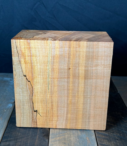 8”x8”x4” Brown Maple Turning Blank