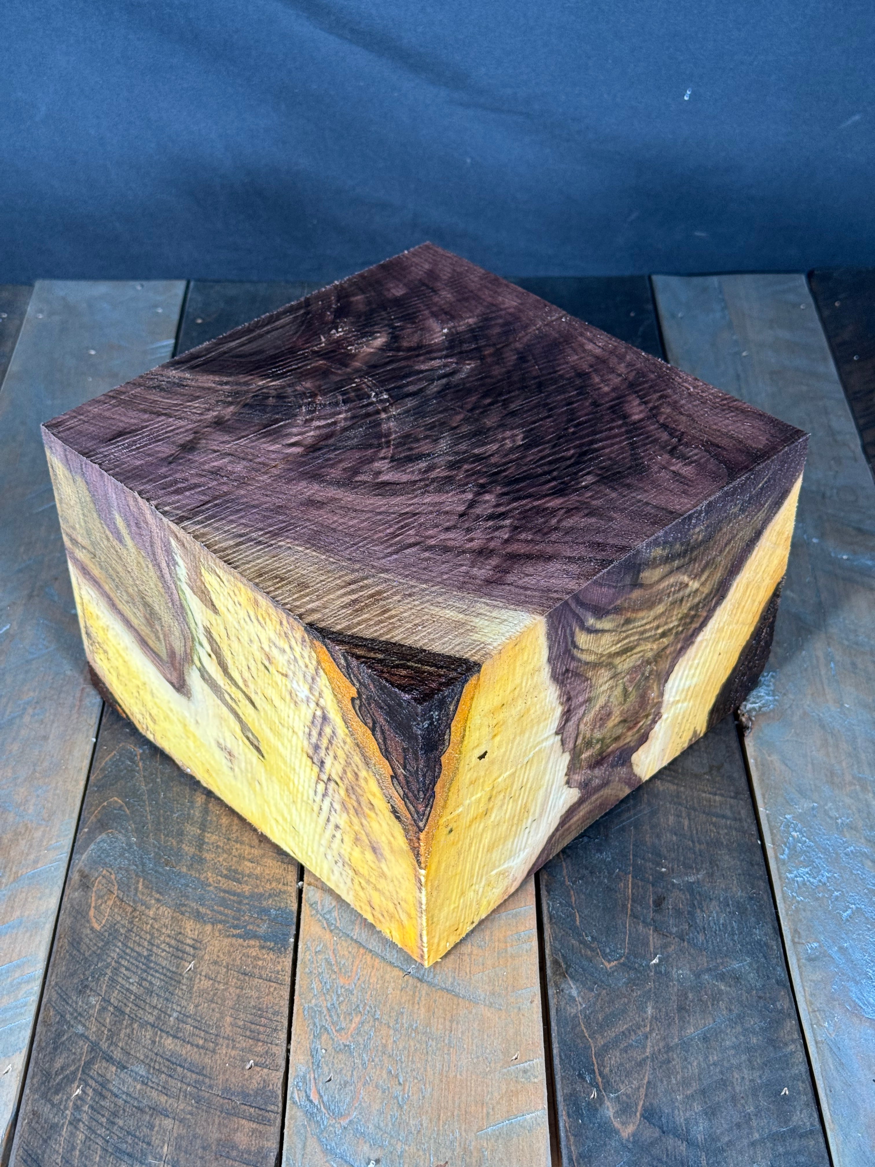 8”x8”x5” Burly Walnut Turning Blank