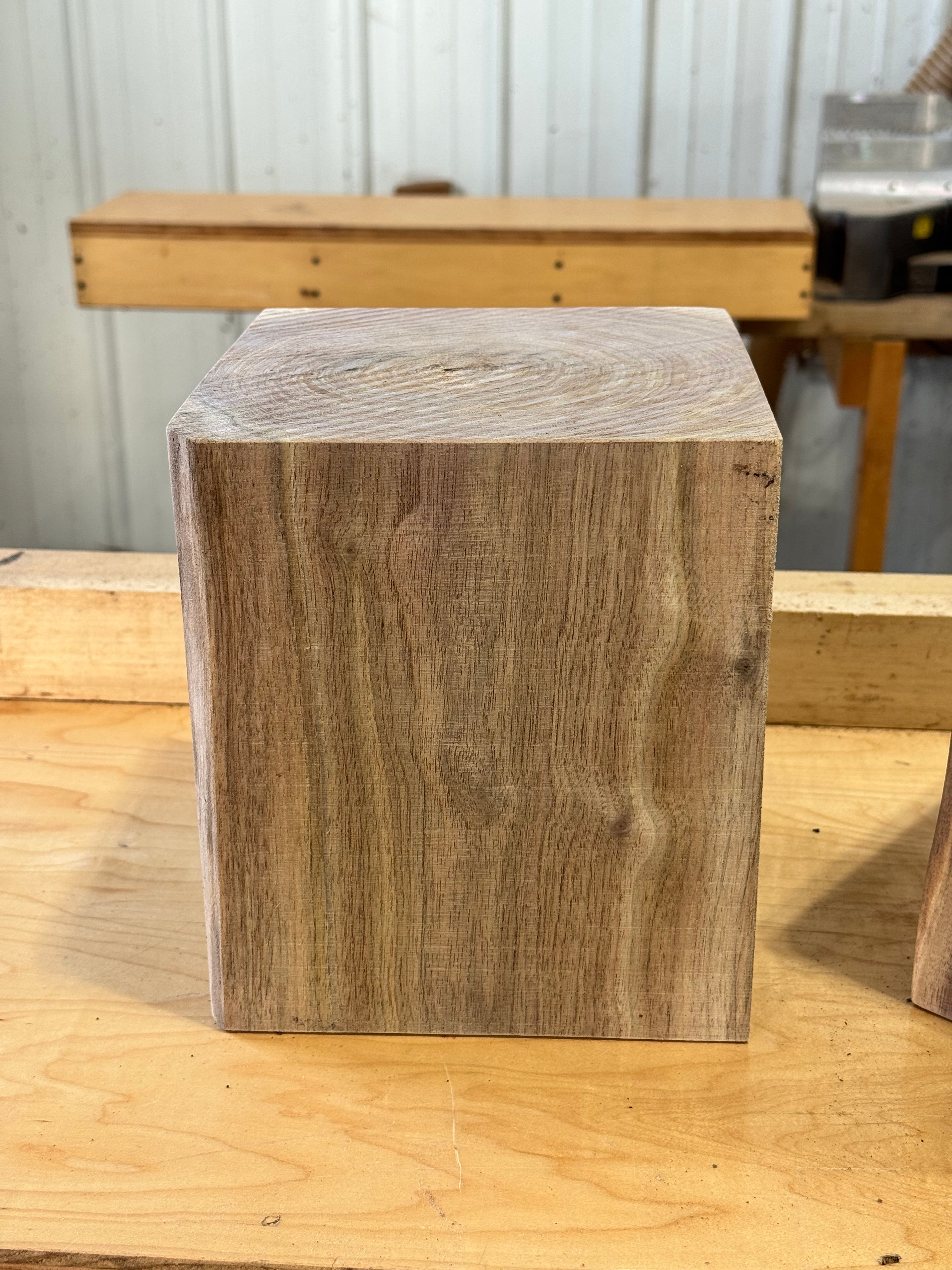 (1) 7”by7”by8” Indiana Black Walnut bowl turning plank lathe turning wood working blanks