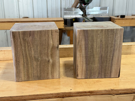 (1) 7”by7”by8” Indiana Black Walnut bowl turning plank lathe turning wood working blanks