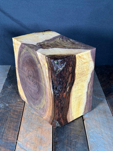 8”x8”x5” Burly Walnut Turning Blank