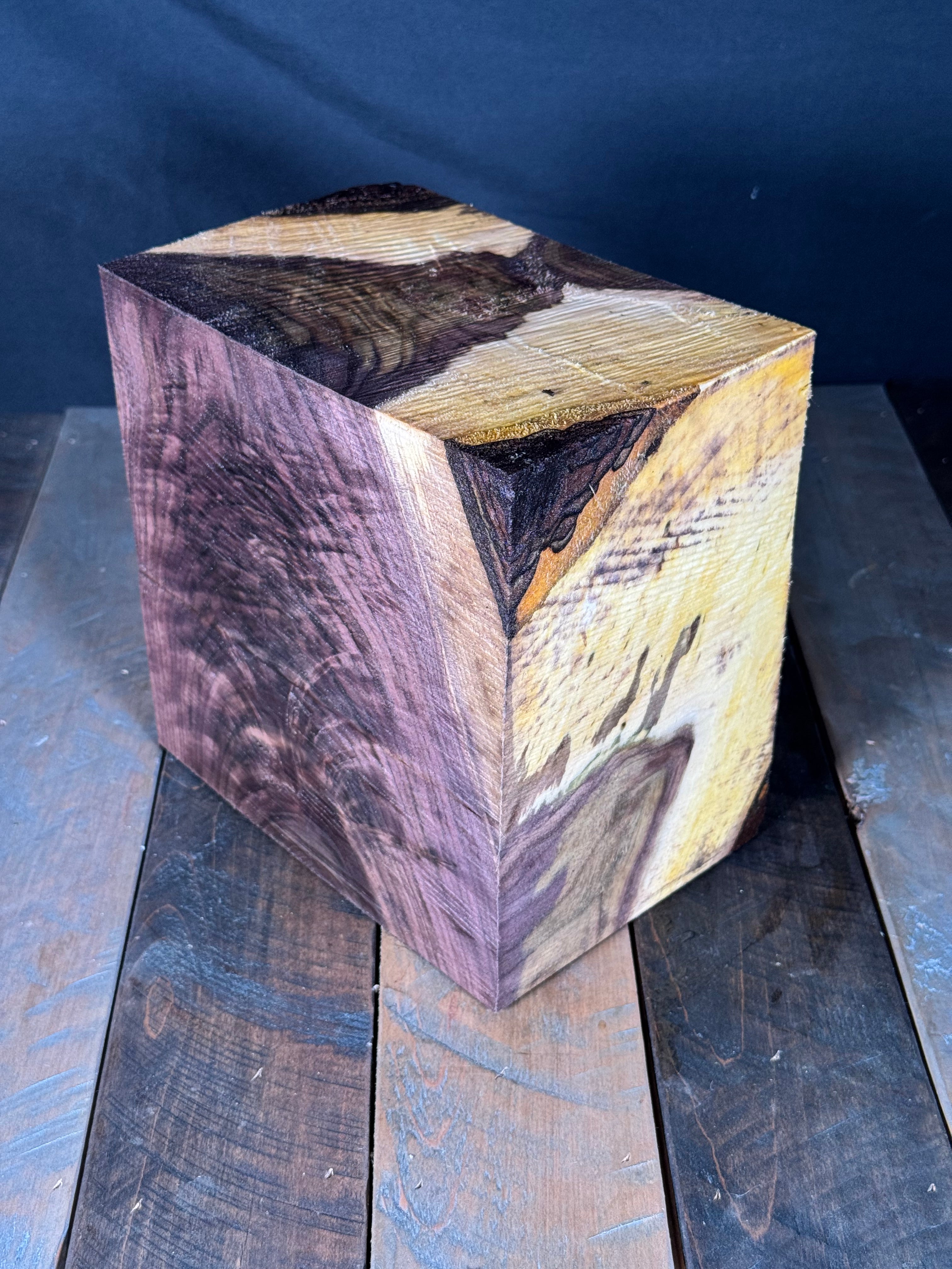 8”x8”x5” Burly Walnut Turning Blank