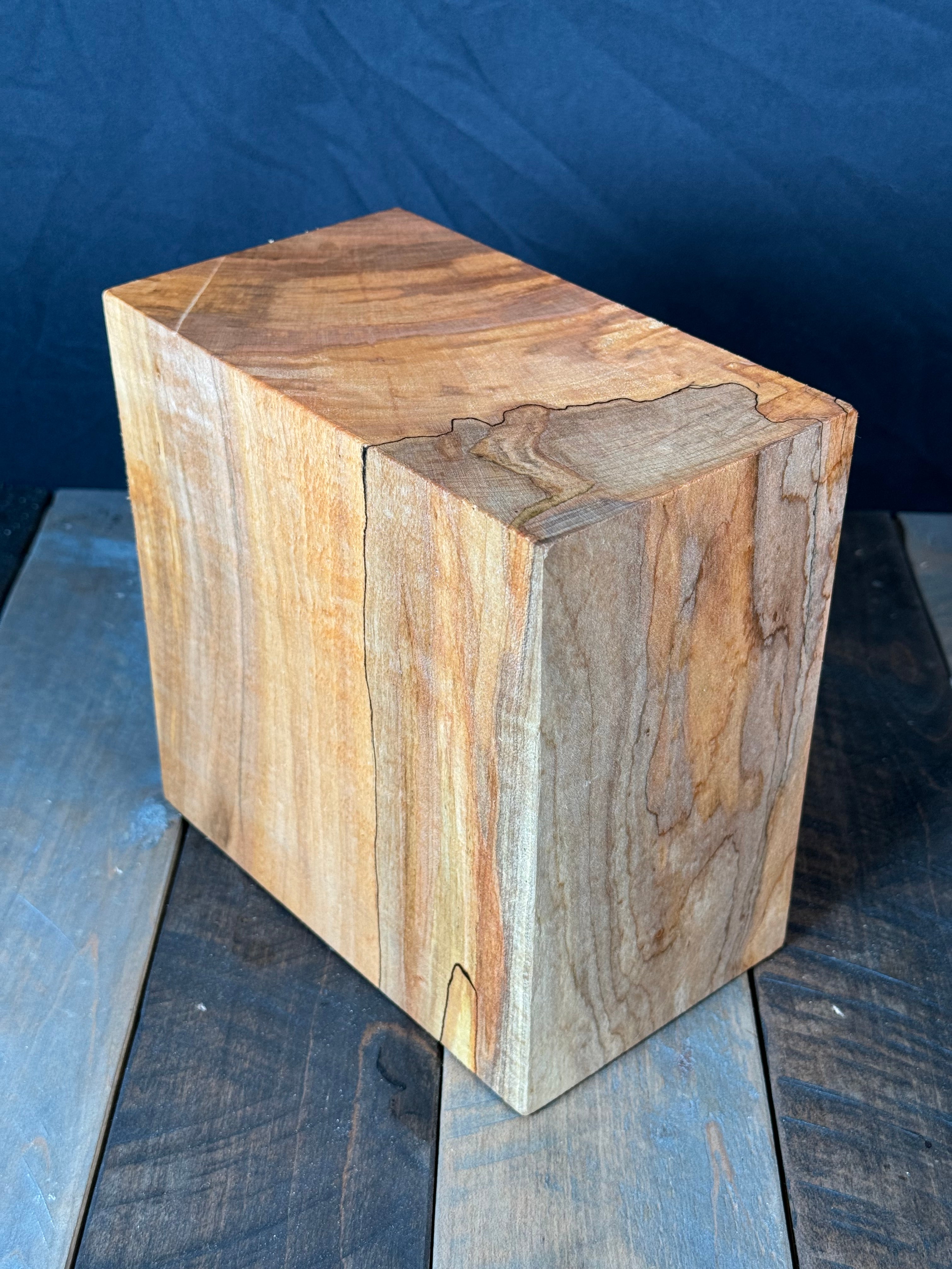 8”x8”x4” Brown Maple Turning Blank