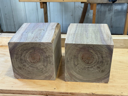 (1) 7”by7”by8” Indiana Black Walnut bowl turning plank lathe turning wood working blanks