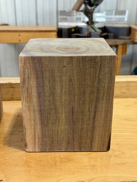 (1) 7”by7”by8” Indiana Black Walnut bowl turning plank lathe turning wood working blanks