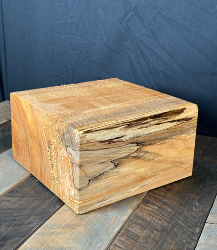 8”x8”x4” Brown Maple Turning Blank
