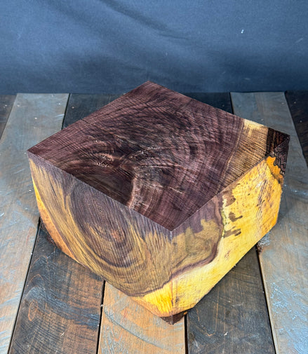 8”x8”x5” Burly Walnut Turning Blank