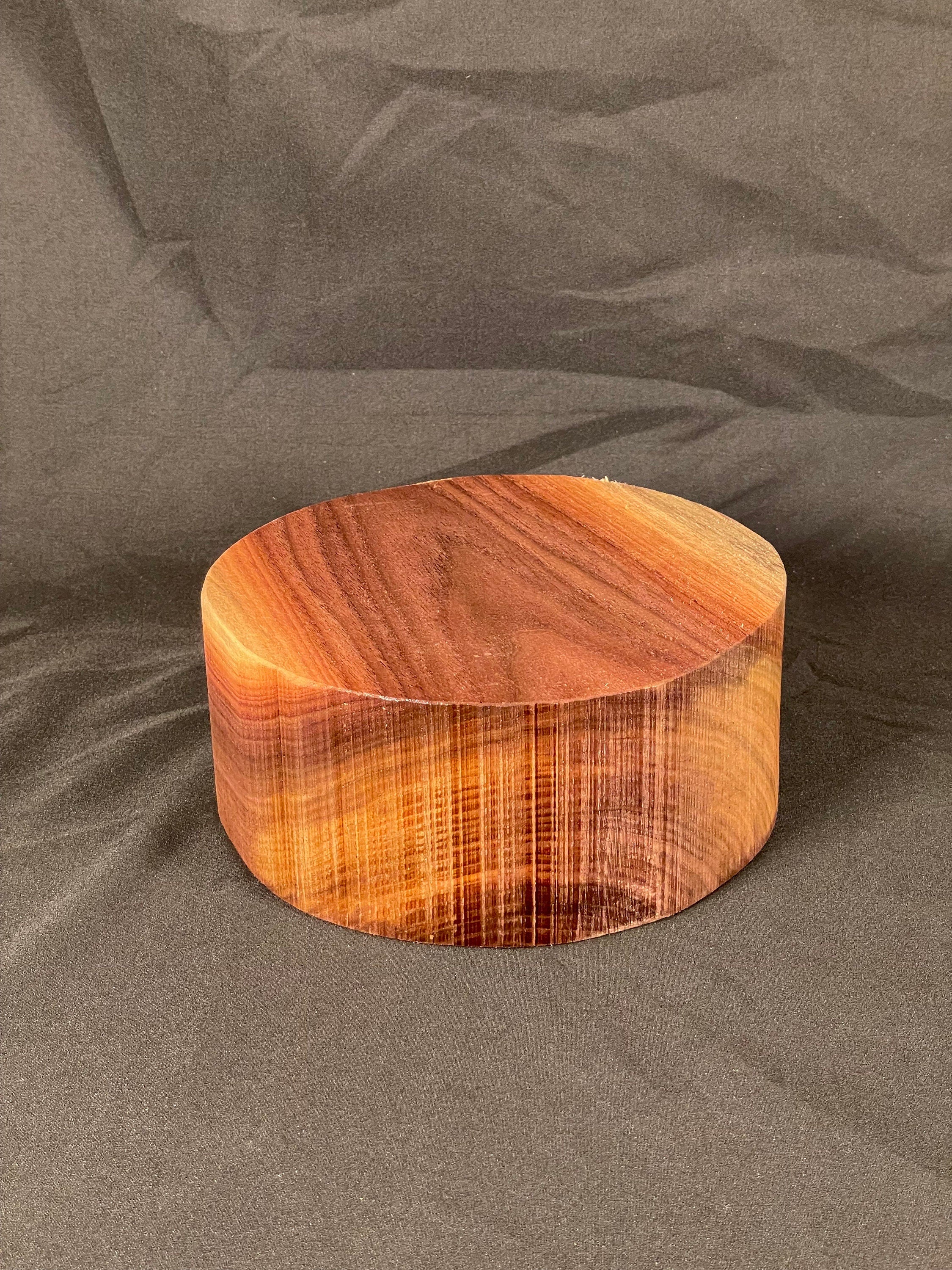 Circle Walnut Bowl Turning Blanks 7”by7”by3”  Blanks Dark Wood Carving Block Wood Turning Blanks Wood Block Bowl Turnig