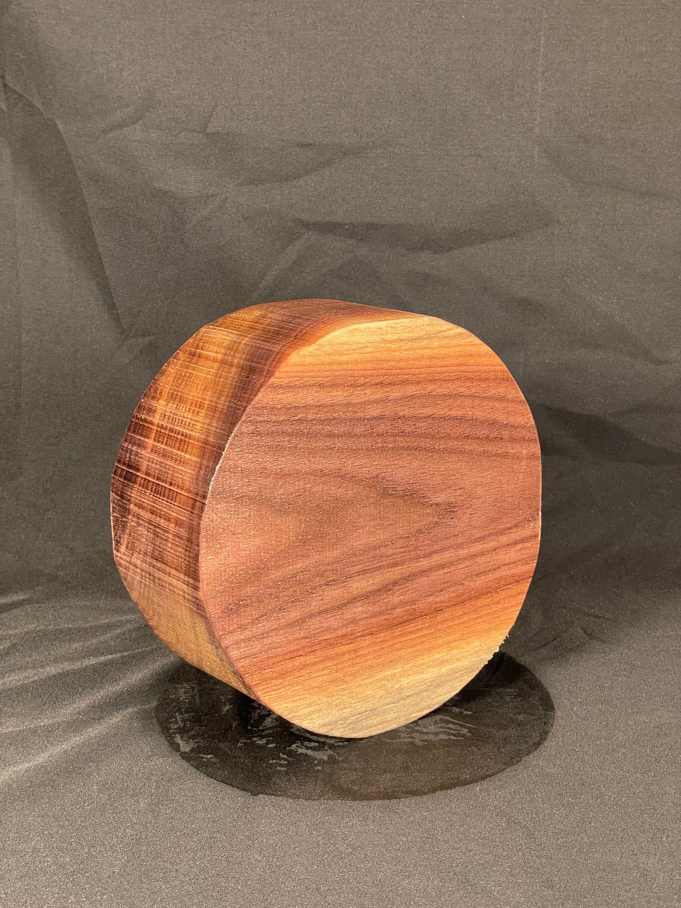 Circle Walnut Bowl Turning Blanks 7”by7”by3”  Blanks Dark Wood Carving Block Wood Turning Blanks Wood Block Bowl Turnig