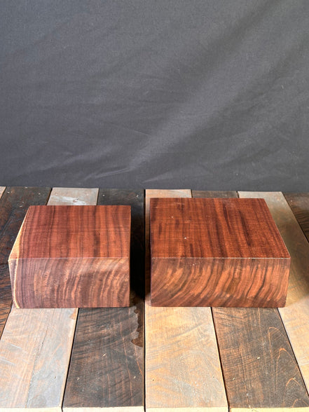 6”x6”x3” and 7”x7” 3” Indiana Black Walnut Bowl Value Pack DIY Turning Plank Lathe Turning Wood Lathe Chunks Wooden Vessel Turning Blank