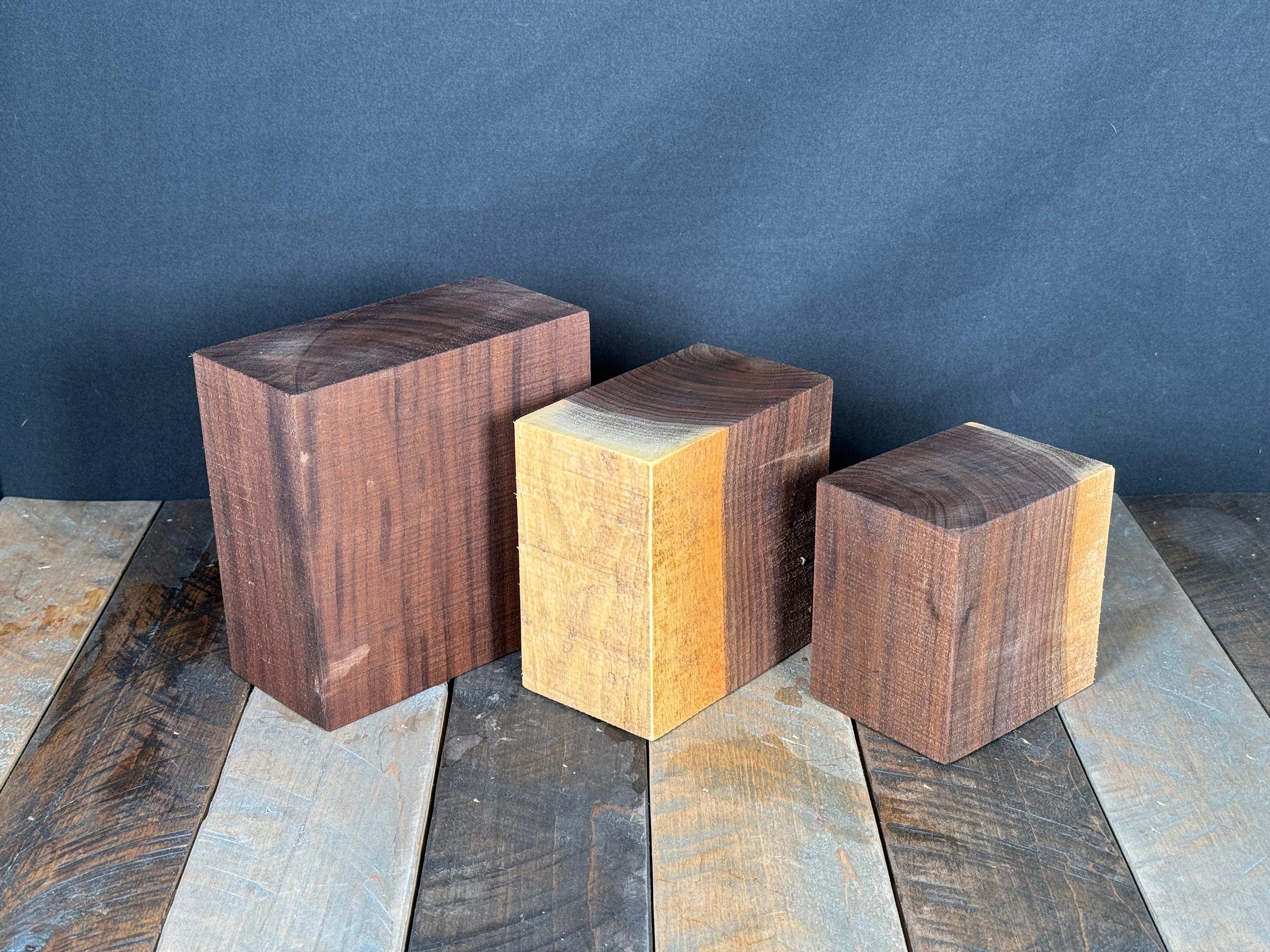 Walnut Bowl Turning Blanks Hardwood Blanks Dark Wood Carving Block Wood Turning Blanks Wood Block Bowl Turnig Custom Size