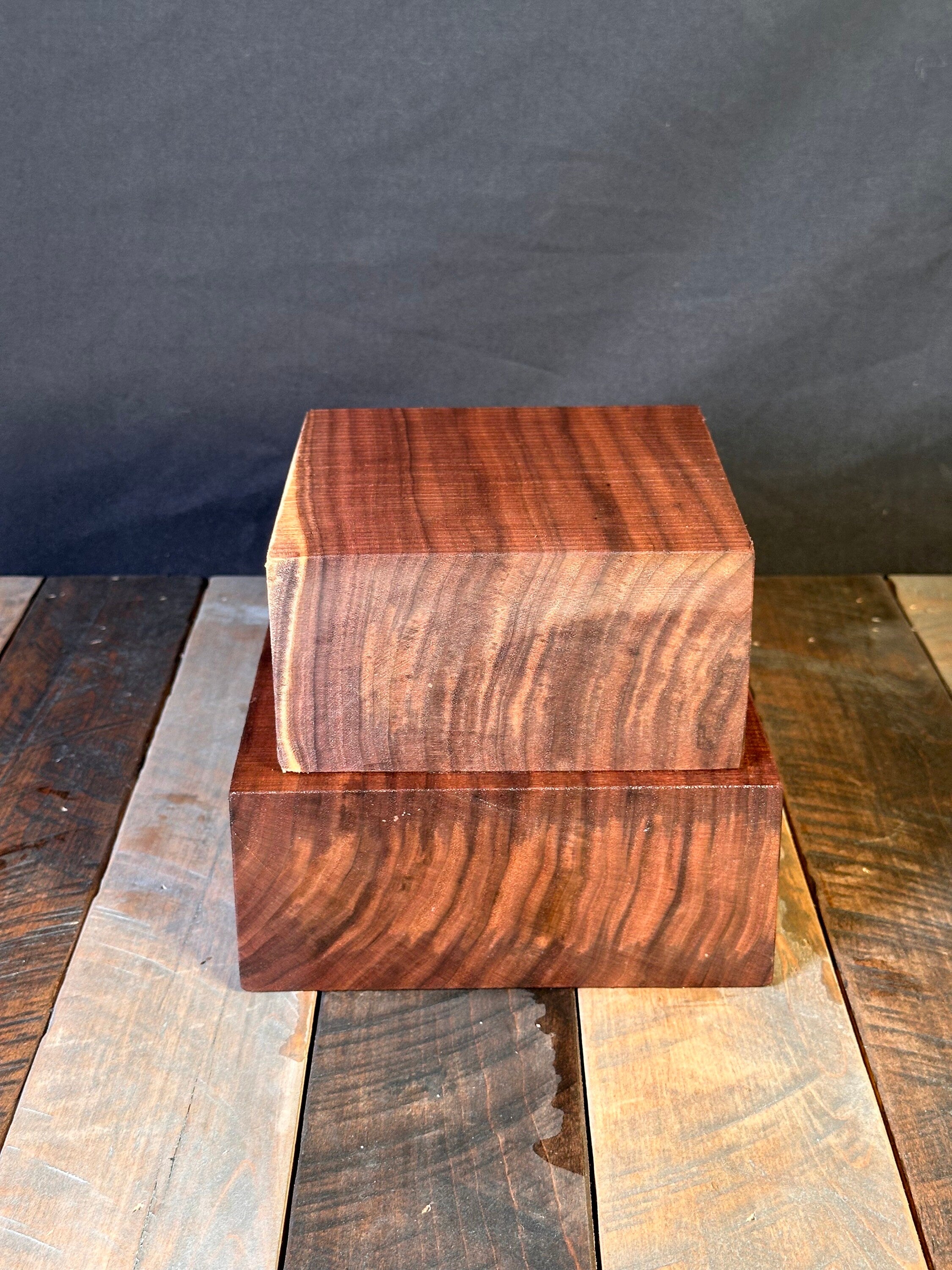 6”x6”x3” and 7”x7” 3” Indiana Black Walnut Bowl Value Pack DIY Turning Plank Lathe Turning Wood Lathe Chunks Wooden Vessel Turning Blank