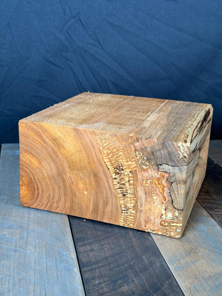 Large Brown Maple Bowl Blank 8”x8”x4” Hardwood Turning Blank Lathe Turning Wood Blanks Salad Bowl DIY Hobby Wood Turning
