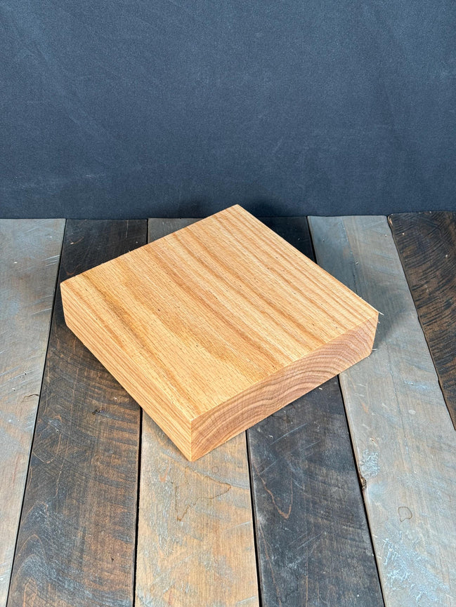 Bowl Blank Premium Red Oak Turning Blank 8”x8”x2” Wood Platter Plate Wood Carving Block Wood Turning Blanks Wood Block Bowl Turnig