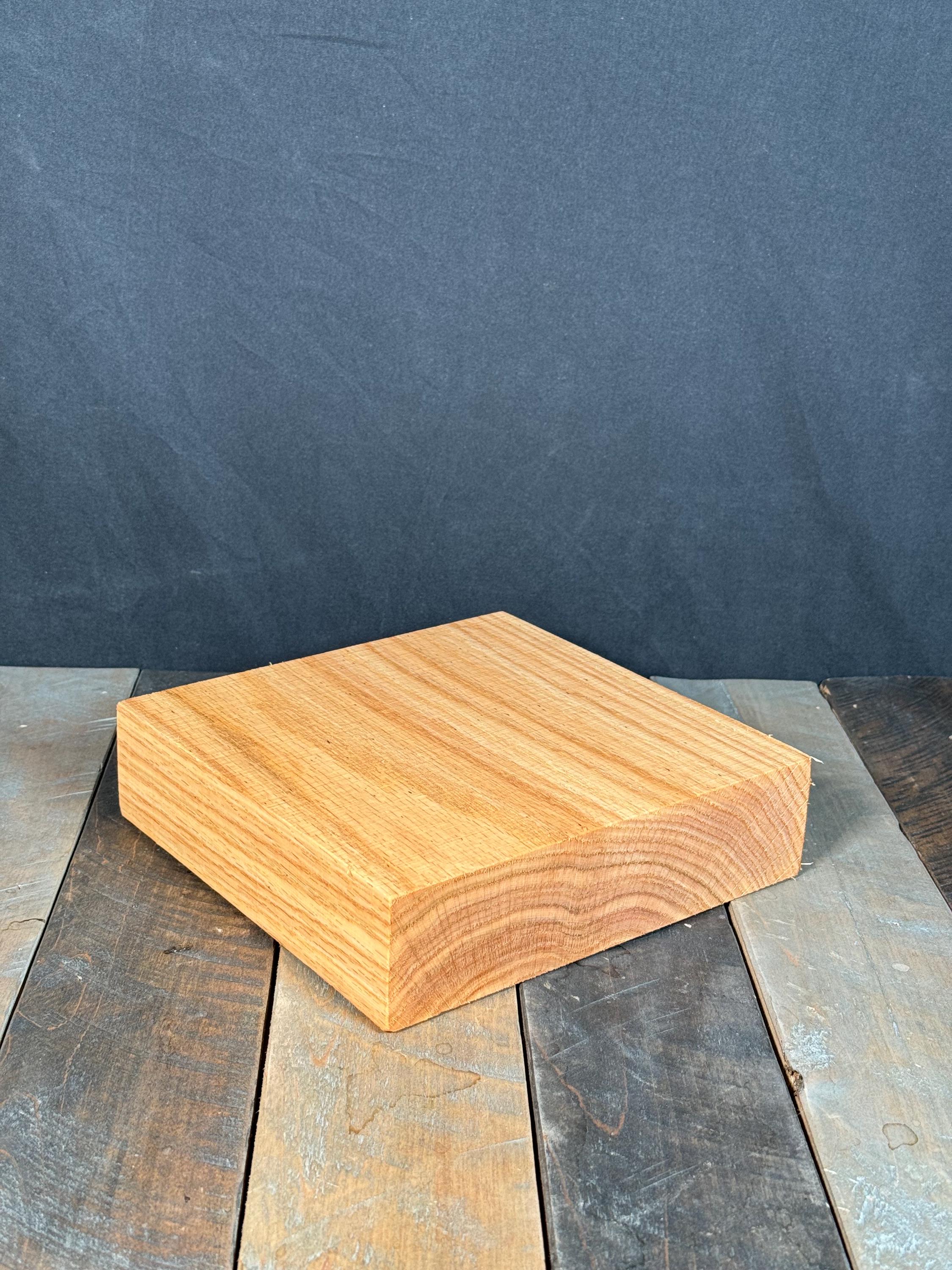 Bowl Blank Premium Red Oak Turning Blank 8”x8”x2” Wood Platter Plate Wood Carving Block Wood Turning Blanks Wood Block Bowl Turnig