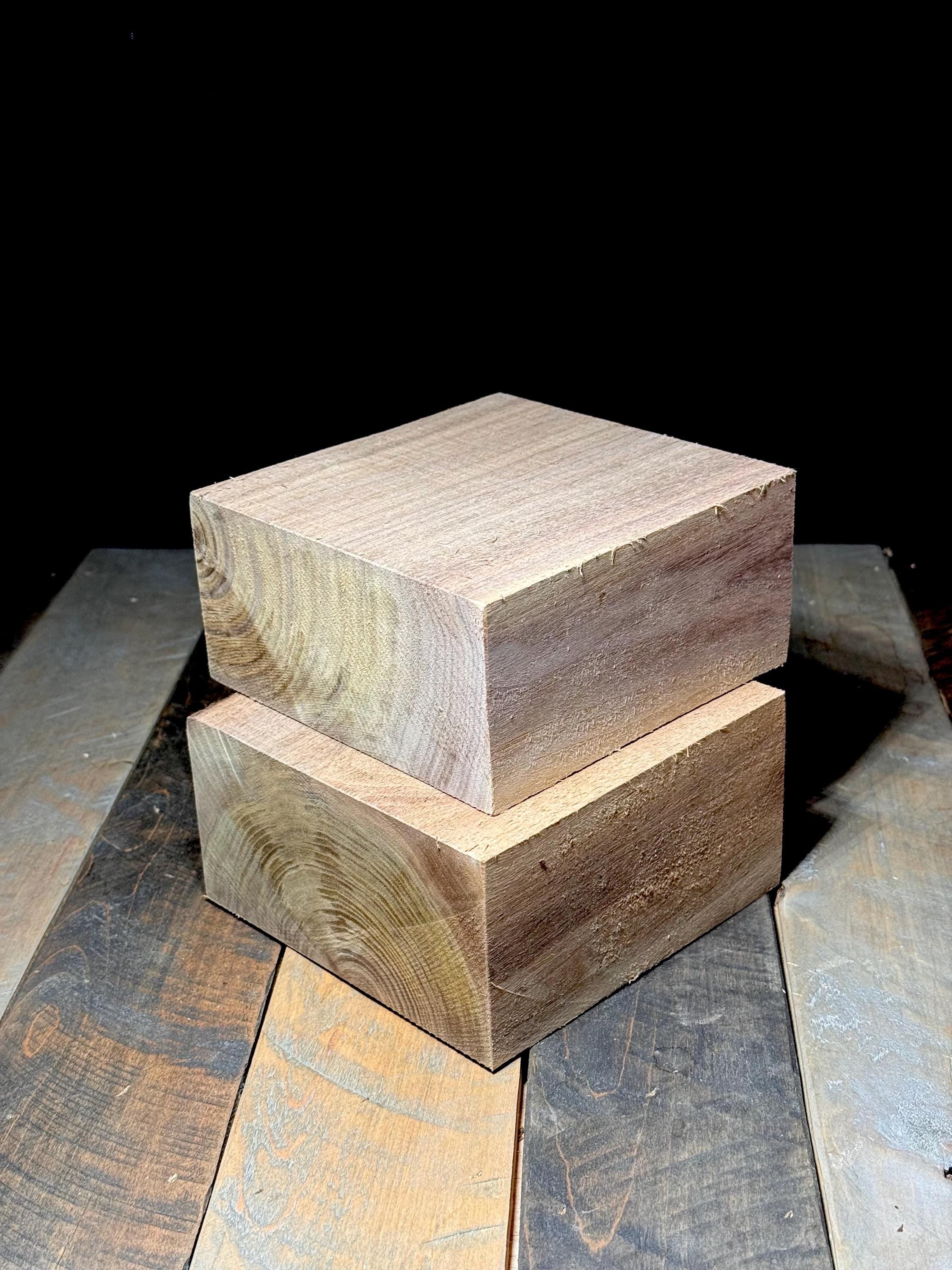 American Hardwood Walnut Turning Blank 6”x6”x3” Wood Blank Walnut Wood Carving Block Wood Block Bowl Turnig Christmas Gift
