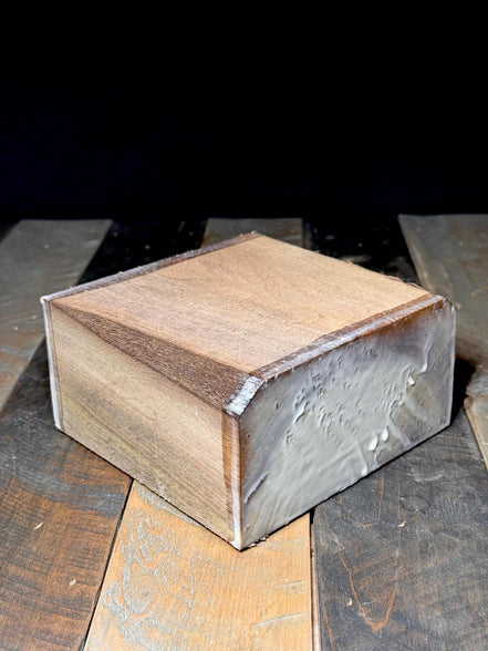 American Hardwood Walnut Turning Blank 6”x6”x3” Wood Blank Walnut Wood Carving Block Wood Block Bowl Turnig Christmas Gift