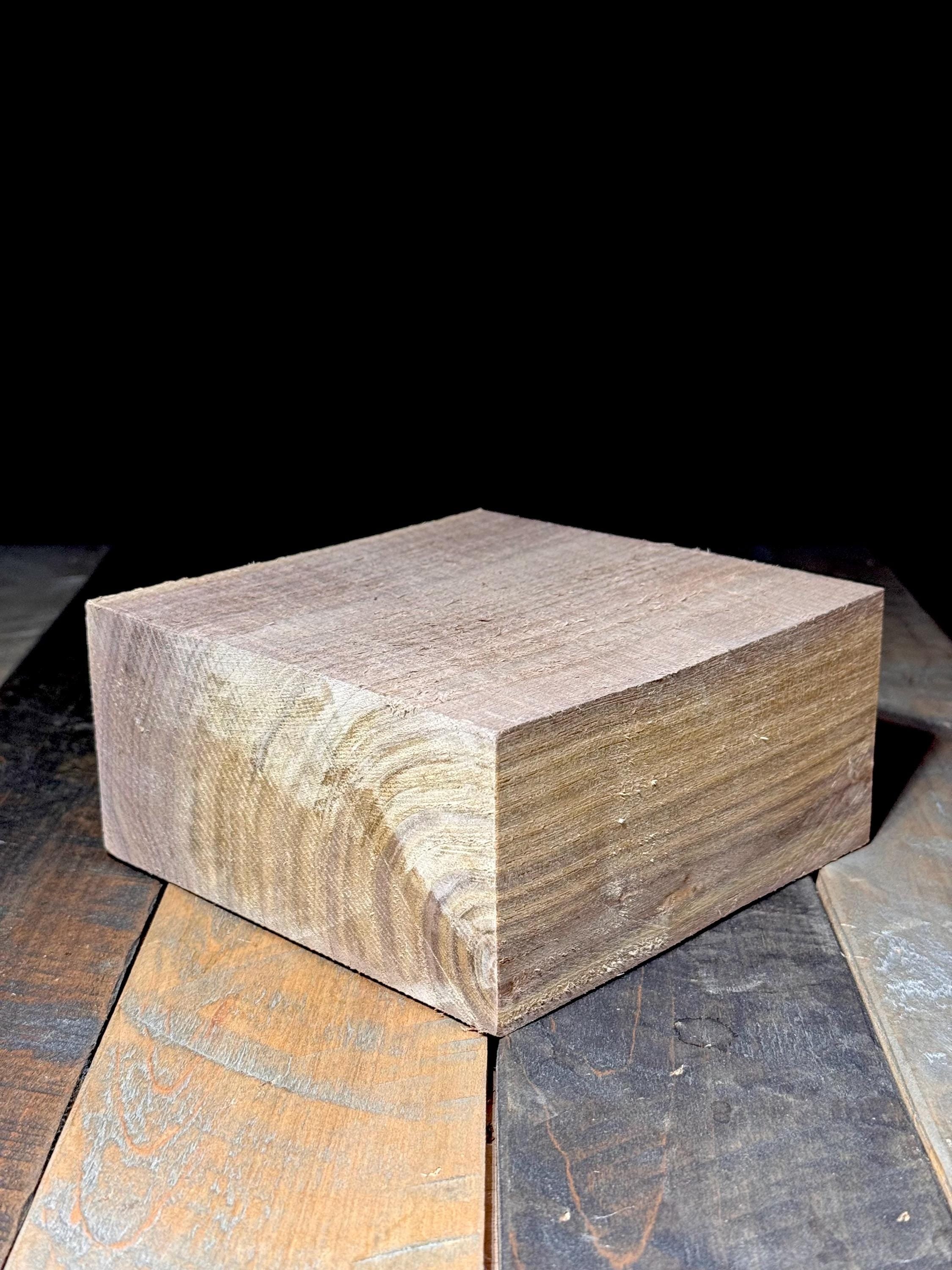 American Hardwood Walnut Turning Blank 6”x6”x3” Wood Blank Walnut Wood Carving Block Wood Block Bowl Turnig Christmas Gift
